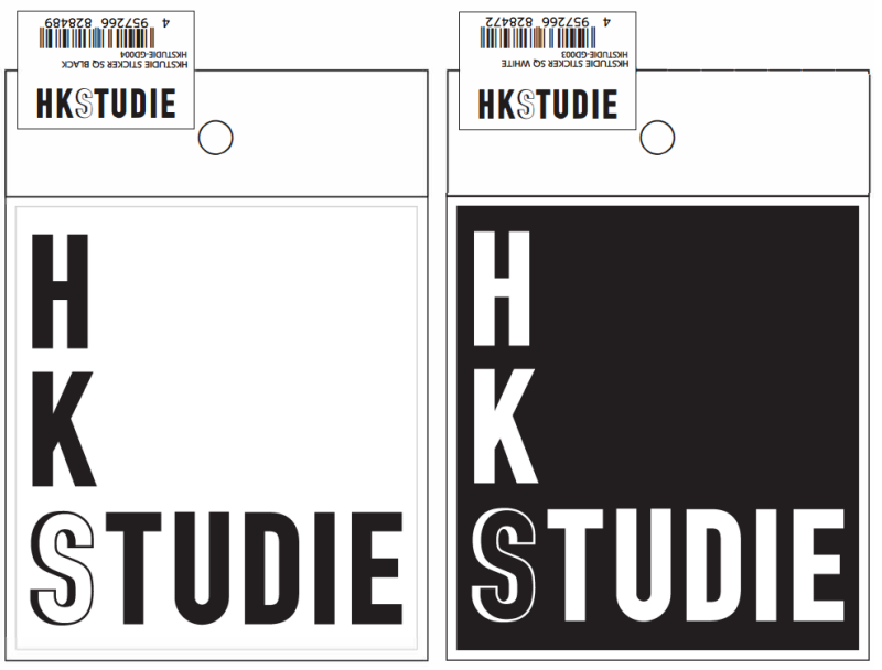 HKS HKSTUDIE Sticker SQ - White (HKSTUDIE-GD003)