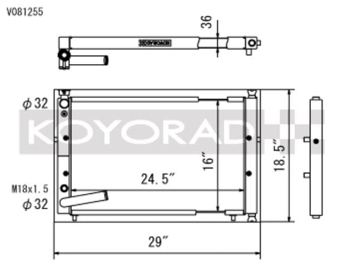 Koyo 94-01 Acura Integra w/ K-Series Swaps (2.0/2.4L) Radiator (V081255)