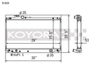 Koyo 93-98 Toyota Supra NA/Turbo (MT) Radiator