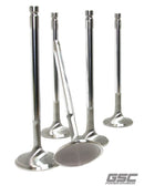 GSC P-D 4B11T Chrome Polished Super Alloy Exhaust Valve - 30mm Head (+1mm) - SET 