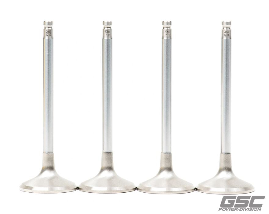 GSC P-D Nissan VR38DETT Chrome Polished Super Alloy Exhaust Valve - 32.15mm Head STD - SET OF 12 (2055-120)