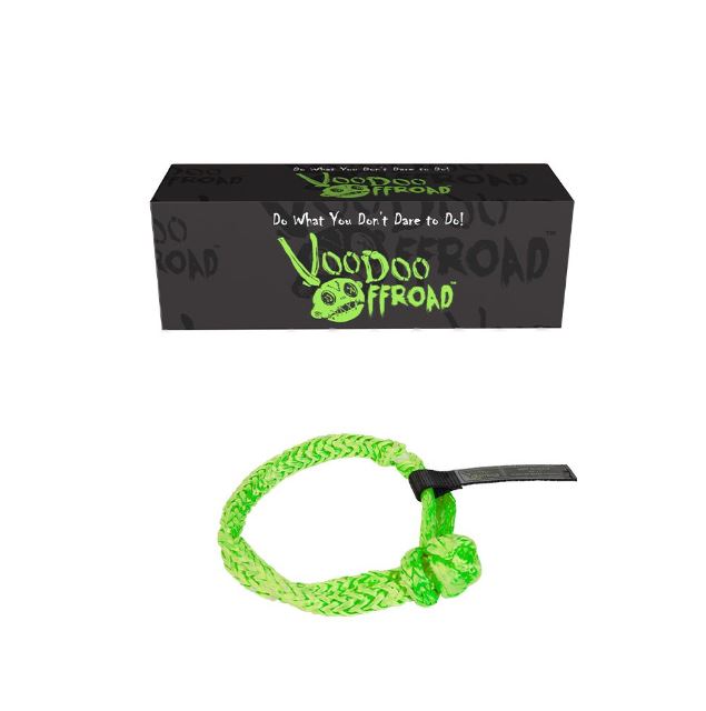 Voodoo Offroad 2.0 Santeria Series Grillete suave para cabrestante de 3/8 x 7 pulgadas - Verde