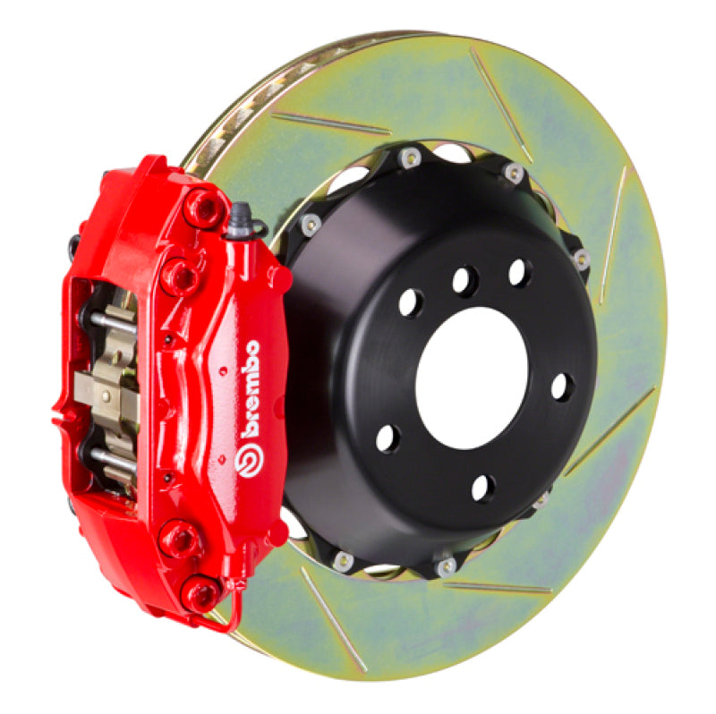 Brembo 23+ GR Corolla Rear GT BBK 4 Piston Cast 345x28 2pc Rotor Slotted Type-1-Red (2P2.8062A2)