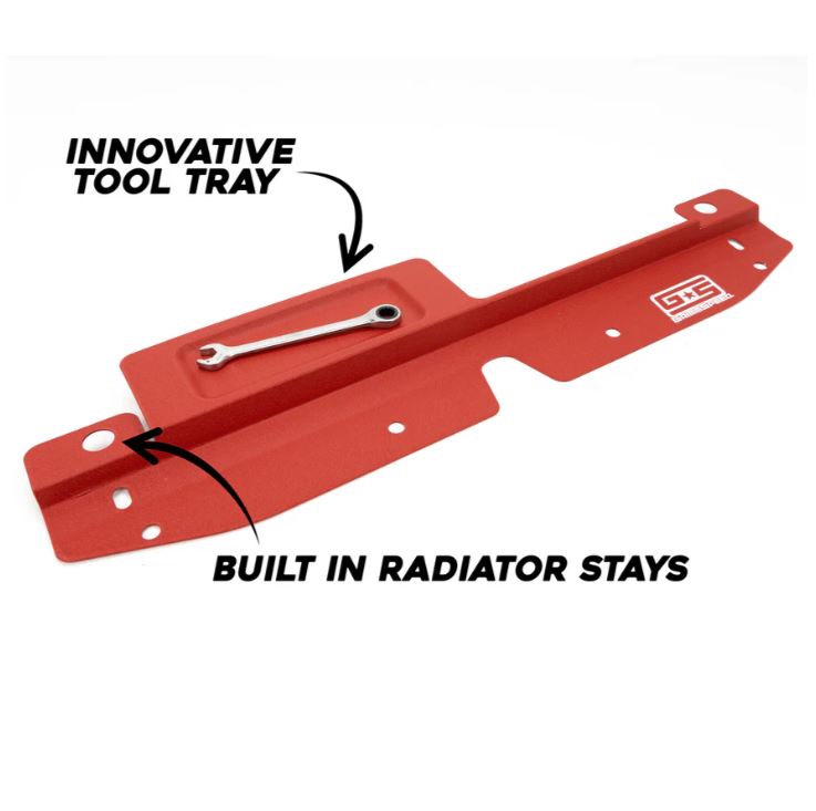 GrimmSpeed Radiator Shroud w/Tool Tray - Red