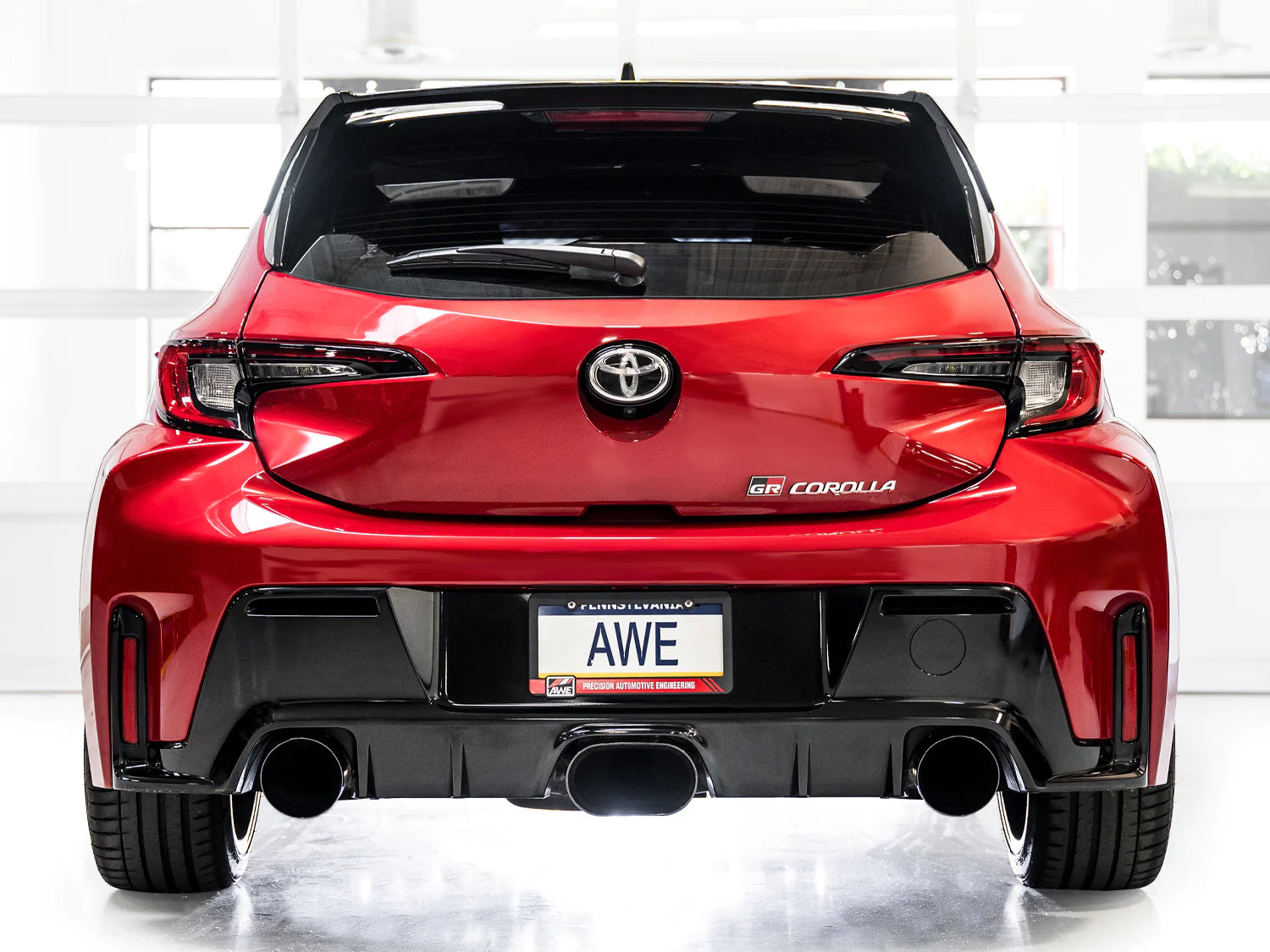 AWE Tuning 2023+ Toyota GR Corolla Track Edition Cat-Back Exhaust with Diamond Black Tips