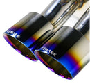 REMARK 24+ Toyota GR Corolla Dual Center Exit w/ Resonator Burnt Stainless Steel Catback Exhaust (RK-C2076T-05TC)