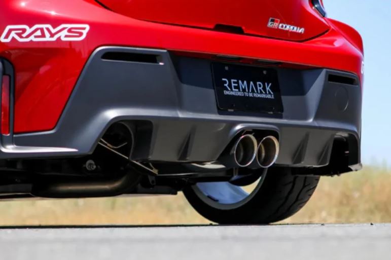 REMARK 2022+ Toyota GR Corolla Catback Exhaust - Dual Tips Center Exit (SS) (RK-C2076T-05)