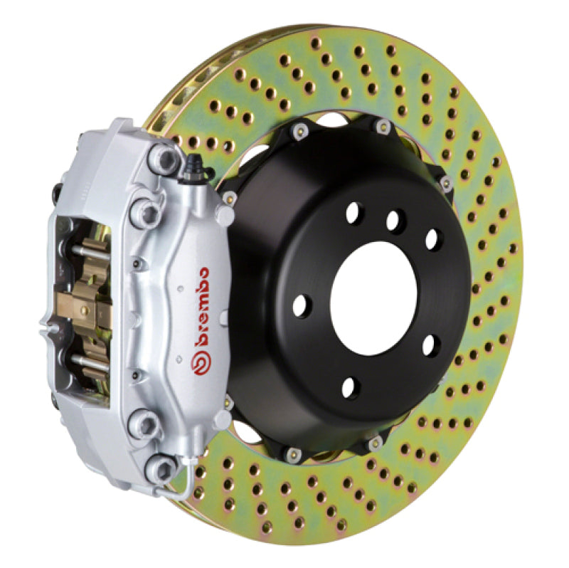 Brembo 23+ GR Corolla Rear GT BBK 4 Piston Cast 345x28 2pc Rotor Drilled-Silver (2P1.8062A3)