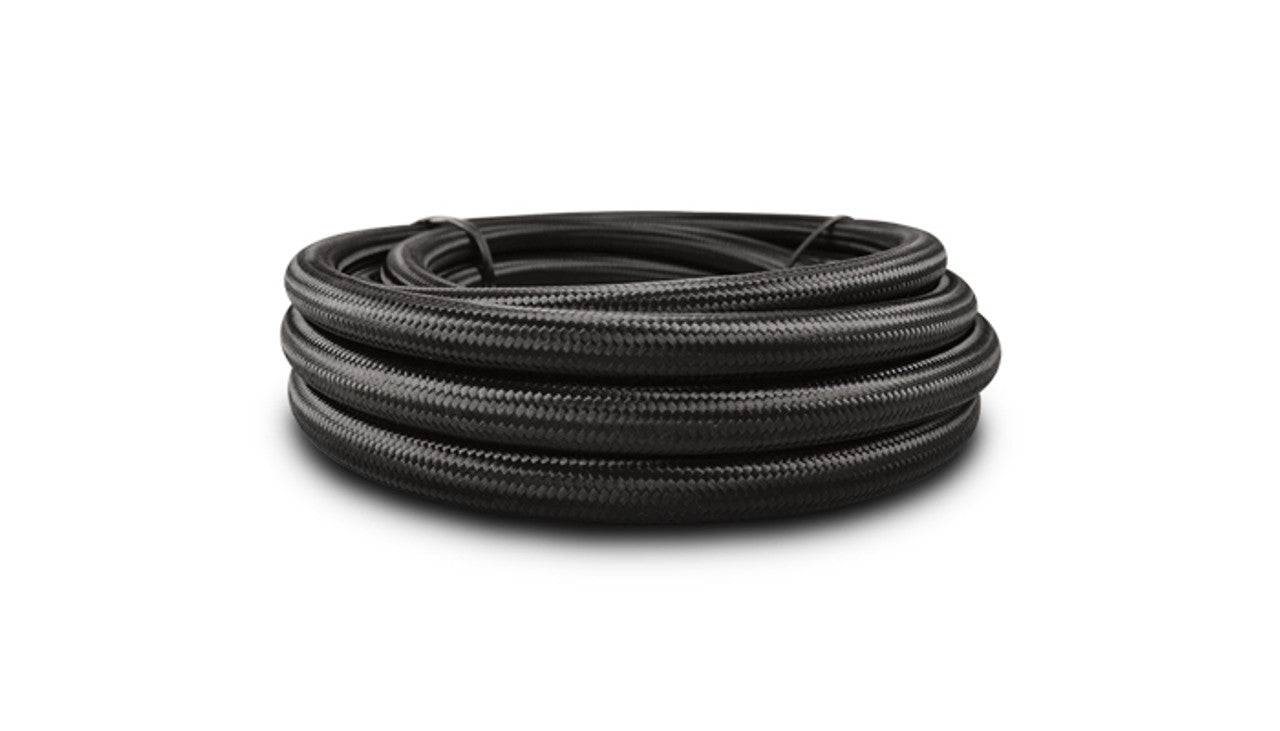 Vibrant -10 AN Black Nylon Braided Flex Hose (20 foot roll) (11980)