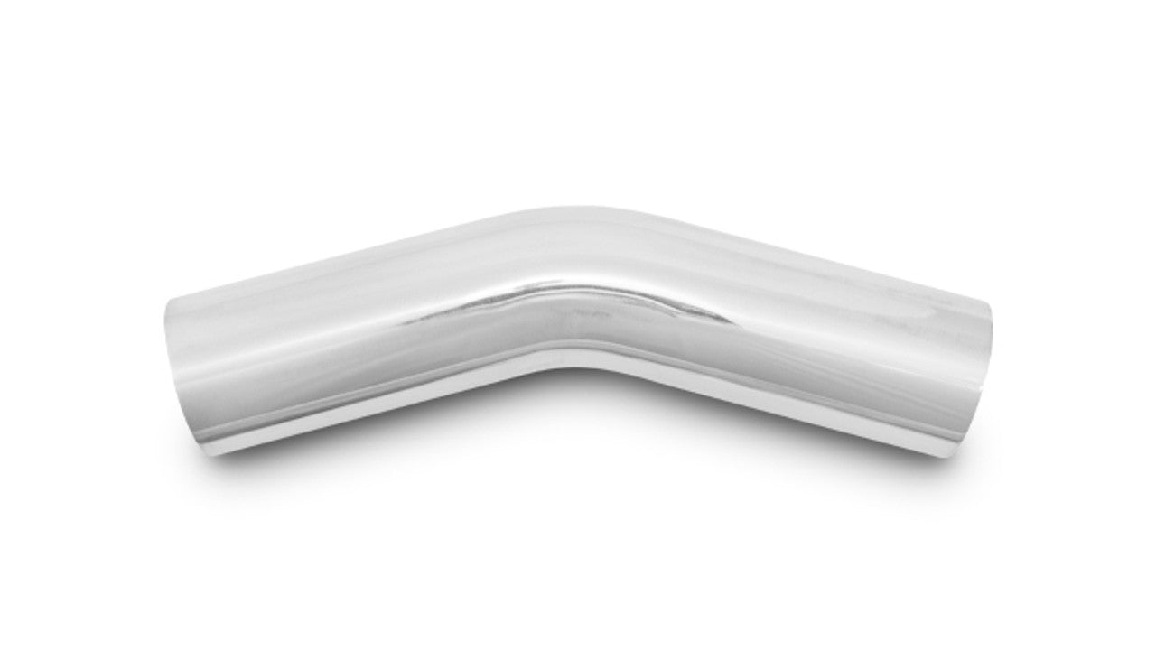 Vibrant 2.5in O.D. Universal Aluminum Tubing (30 degree Bend) - Polished (2808)