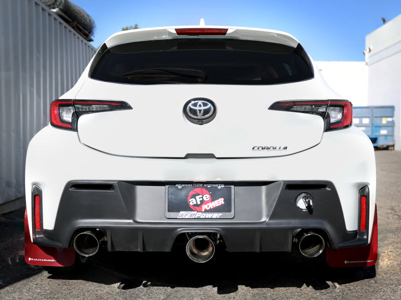 aFe 23-24 Toyota GR Corolla L3 1.6L (t) Gemini XV 3in to 2-1/2in Cat Back Exhaust w/ Polished Tips (49-36070-P)