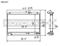 Koyo 09-11 Mazda RX-8 1.3L (MT) Radiator