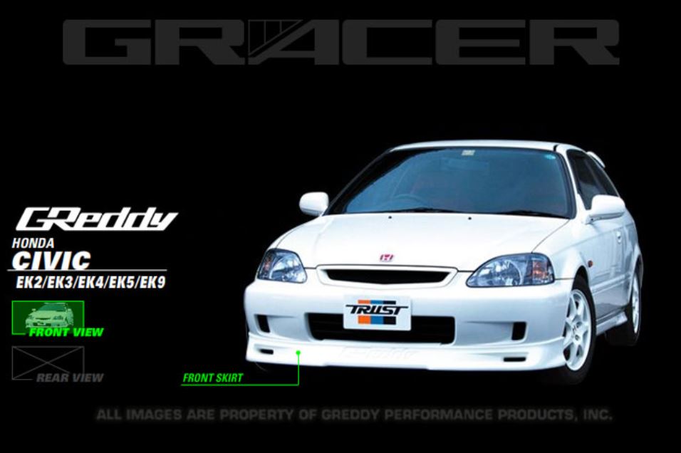 GReddy 99-00 Honda Civic Si Front Lip Spoiler (17050042)