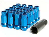 Wheel Mate Muteki SR48 Open End Lug Nuts - Blue 12x1.50 48mm