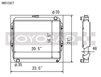 Koyo Toyota 84-95 Pickup 2WD/4WD/ 4Runner 2.4L I4 (22R/RE) MT Radiator *Will Not Fit 22RET*