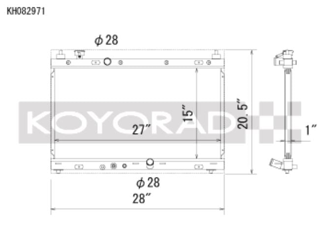 Koyo 15-20 Honda Fit 1.5L Radiator (KH082971)