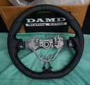 DAMD 2019+ GR86/ BRZ/ 86 D-Shape Steering Wheel Black w. Black Stitch