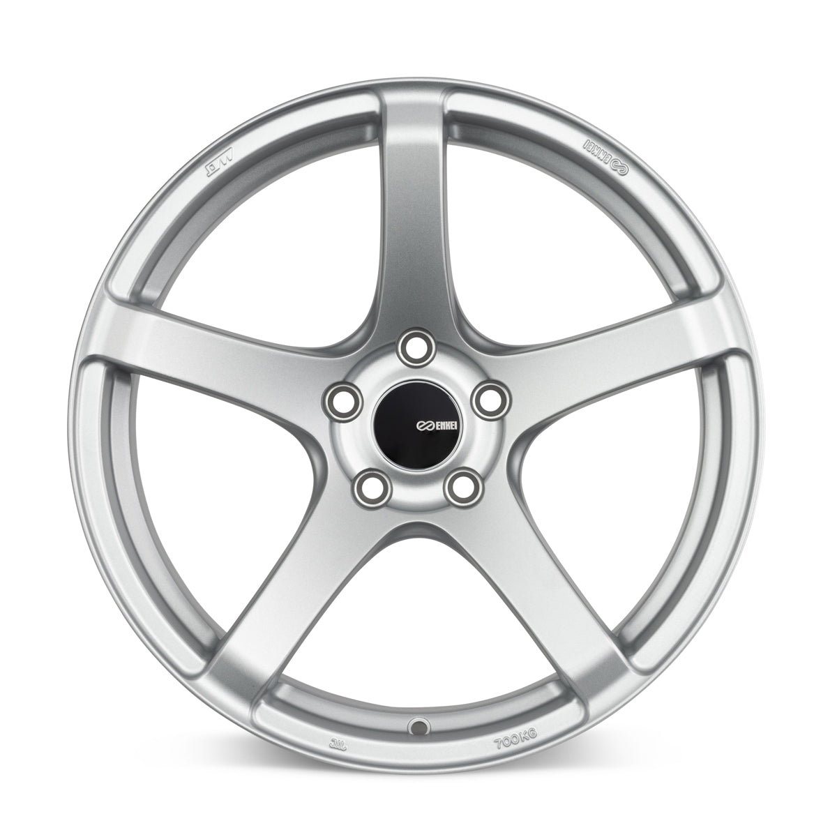 Enkei Kojin 17x9 45mm Offset 5x114.3 Bolt Pattern 72.6mm Bore Dia Matte Silver Wheel