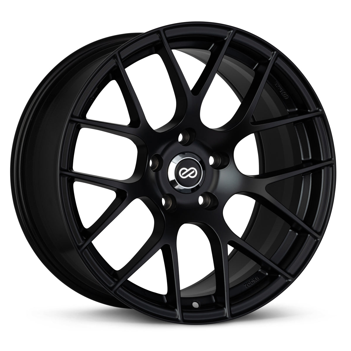 Enkei Raijin 18x8.5 38mm Offset 5x120 Bolt Pattern 72.6 Bore Diameter Matte Black Wheel