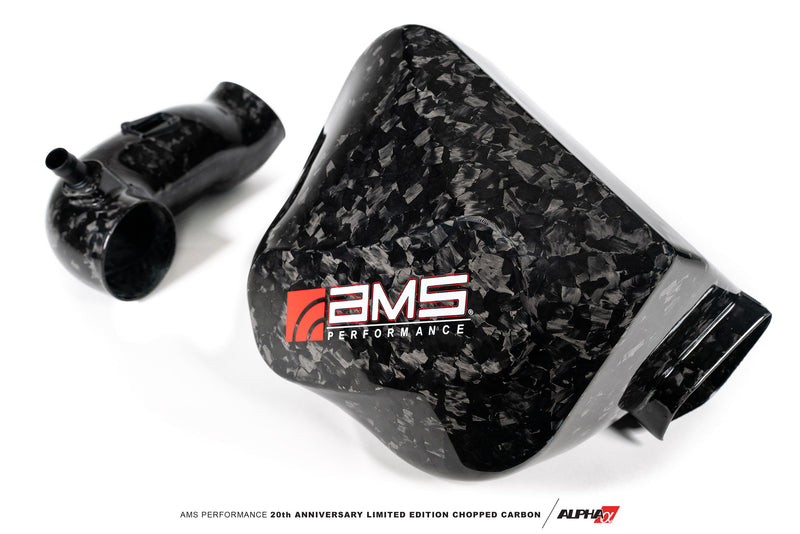 AMS Performance 2020+ Toyota Supra A90 Chopped CF Cold Air Intake System (Does Not Fit w/ Strut Bar) (AMS.38.08.0001-2)