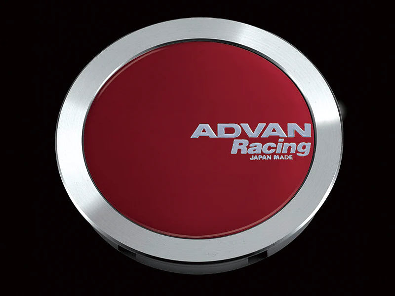 Advan 63mm Flat Centercap in Candy Red