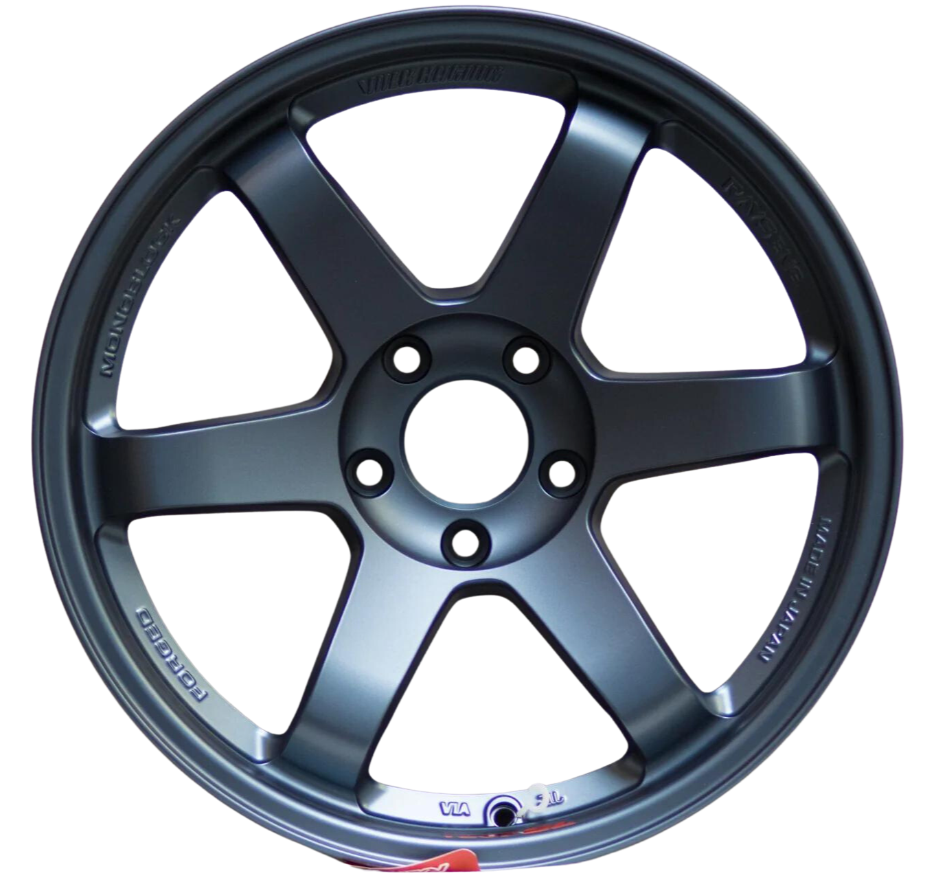 Volk Racing TE37SL 18x9.5 +22 5x114.3 Wheel in Matte Blue Gunmetal