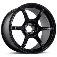 Advan RG-4 17x9 +35 5-114.3 Semi Gloss Black Wheel