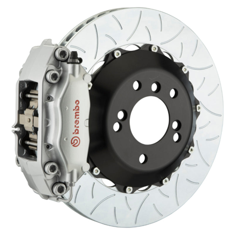 Brembo 23+ GR Corolla Rear GT BBK 4 Piston Cast 345x28 2pc Rotor Slotted Type-3-Silver (2P3.8062A3)