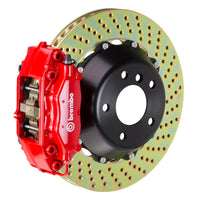 Brembo 23+ GR Corolla Rear GT BBK 4 Piston Cast 345x28 2pc Rotor Drilled-Red (2P1.8062A2)