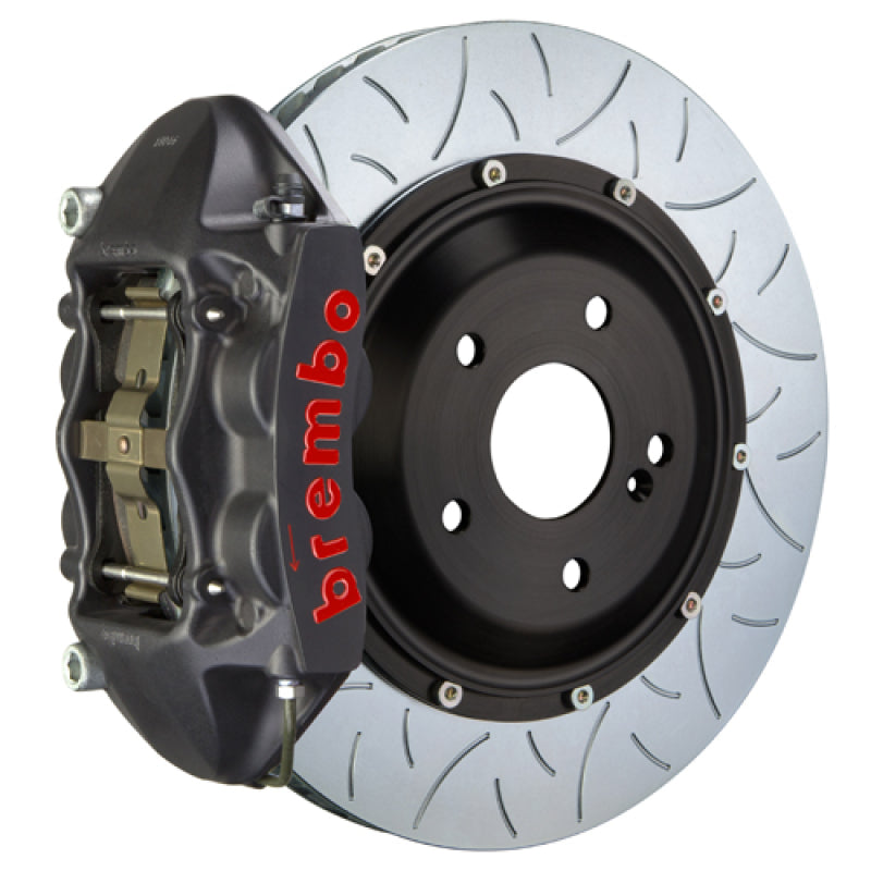 Brembo 23+ GR Corolla Rear GTS BBK 4 Piston Cast 345x28 2pc Rotor Slotted Type-3-Black HA (2P3.8062AS)