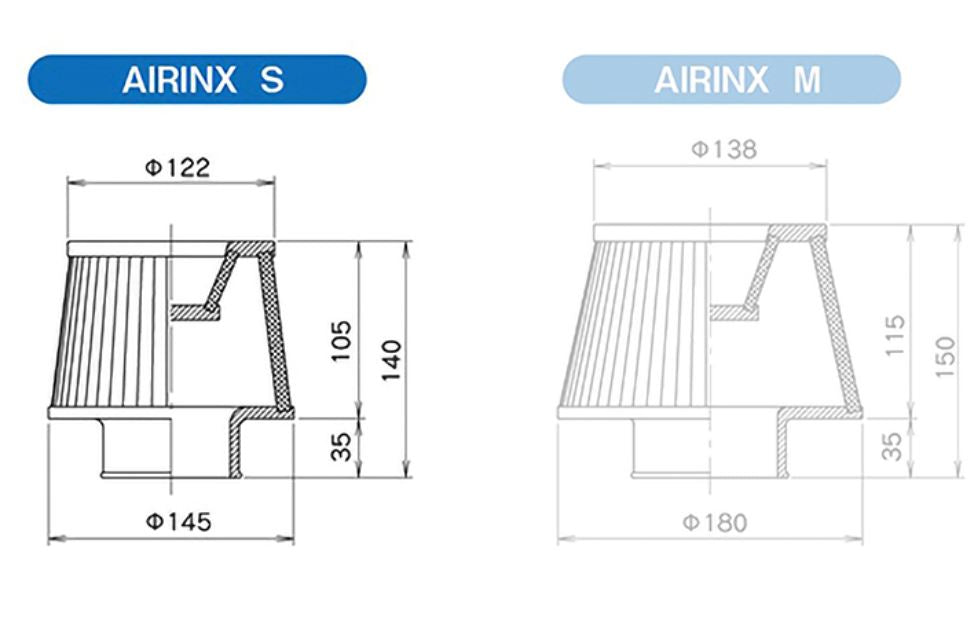 GReddy Airinx S 50 / 60mm Universal Filter