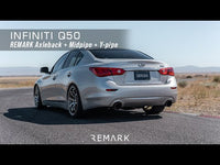 Remark 2014+ Infiniti Q50 (2WD) Resonated Mid Pipe (RO-CPQ5-C)