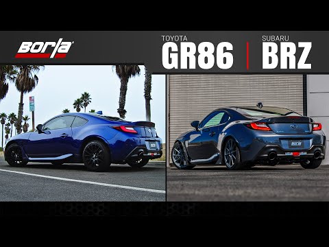 Borla 22-23 Subaru BRZ/Toyota 86 2.4L RWD GR86 AT/MT S-Type Catback Exhaust - Black Chrome Tips (140909BC)