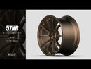 Gram Lights 57NR 18x9.5 +32 5-114.3 Dark Bronze Wheel