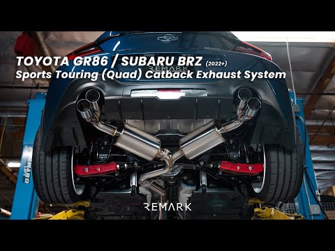 REMARK Sports Touring CatBack Exhaust, Toyota GR86 / Subaru BRZ 2022+, Stainless Steel Tip (RK-C4063T-04)