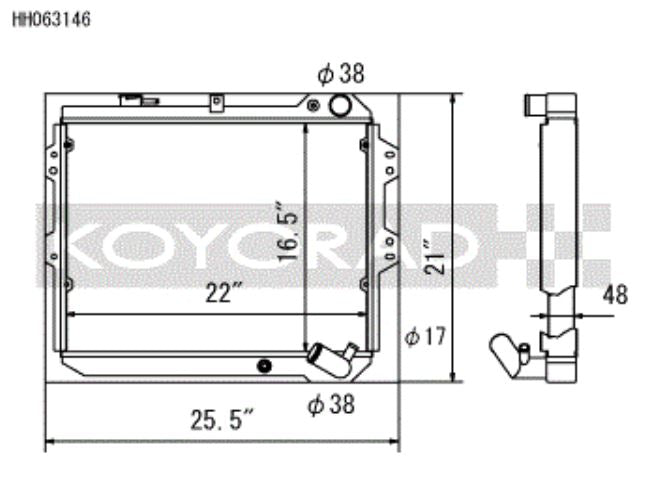 Koyo 83-85  Mazda RX-7 fits 1.1/1.3L MT (Includes GSL-SE Trim)