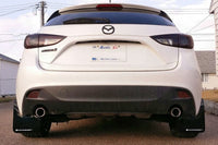 Rally Armor 2014+ Mazda3/Mazdaspeed3 UR Black Mud Flap w/ Red Logo