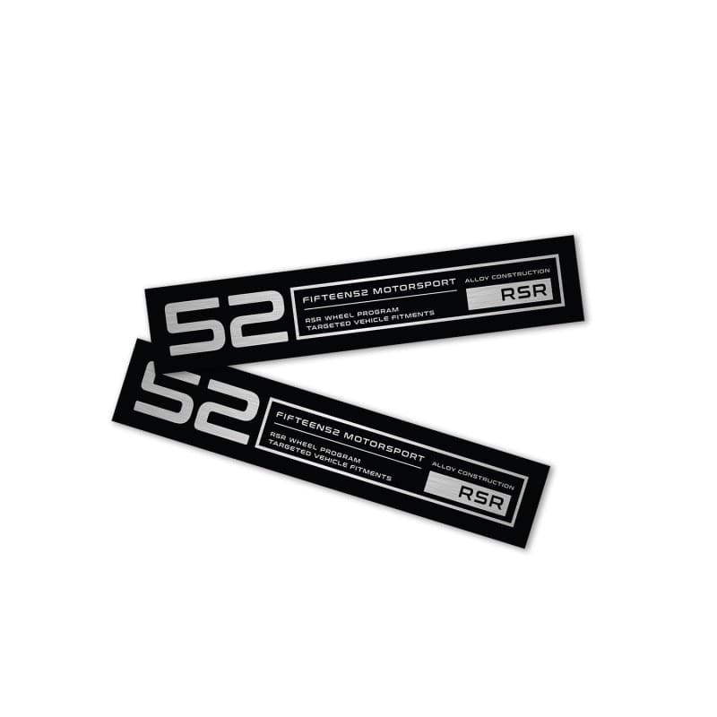 fifteen52 Holeshot RSR Wheel Lip Decal Set of Four - Black