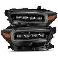 AlphaRex 16-21 Toyota Tacoma NOVA LED Projector Headlight Plank Style Alpha Black w/Activation Light