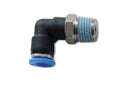 Vibrant Male Elbow Pneumatic Vacuum Fitting (1/8in NPT Thread)