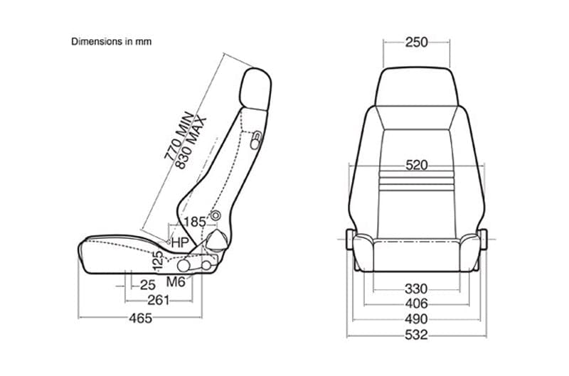 Recaro Specialist S Seat | Black Nardo/Black Artista (recLXF.00.000.NR11)