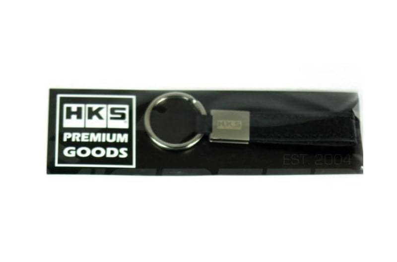 HKS PREMIUM LEATHER KEY RING BLACK (hks51007-AK222)