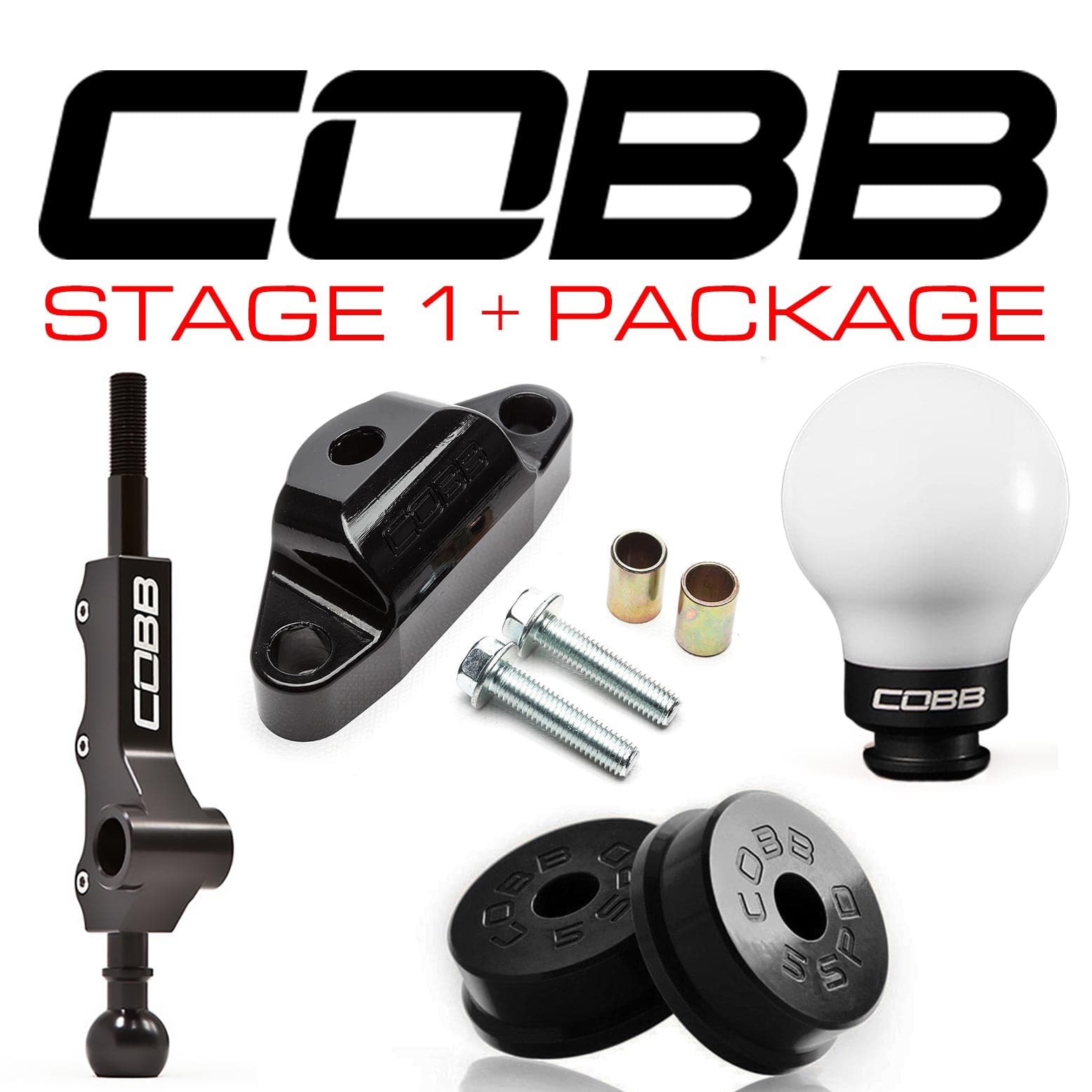 Subaru 02-07 Impreza WRX 5MT Stage 1+ Drivetrain Package w/ Tall Shifter (cobb212X11P-W-BK)