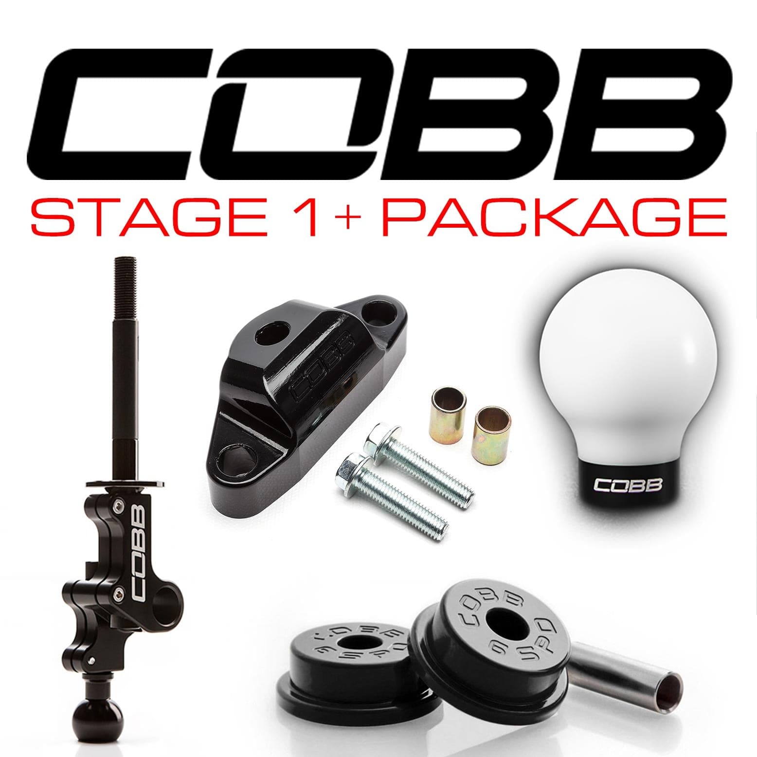 Subaru STi/WRX 6MT Stage 1+ Drivetrain Package (cobb215X01P-W-BK)