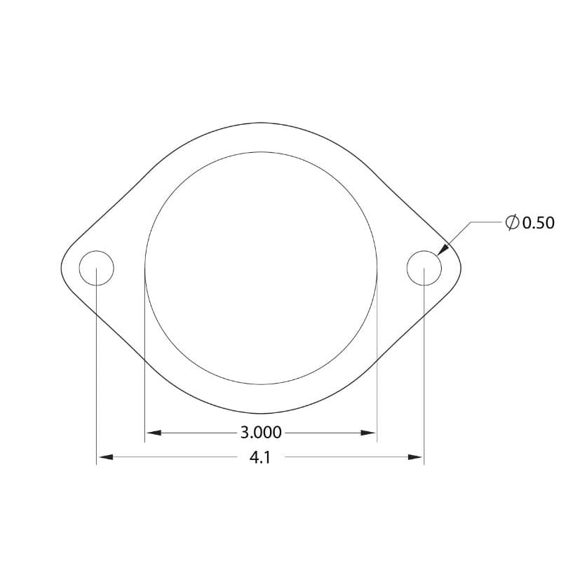 GrimmSpeed Universal 3 inch 2 Bolt Exhaust Gasket 7-layer 22% thicker then OEM (grmGasket-022001)