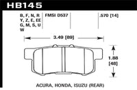 HAWK PERFORMANCE DTC-60 Race Rear Brake Pad Sets