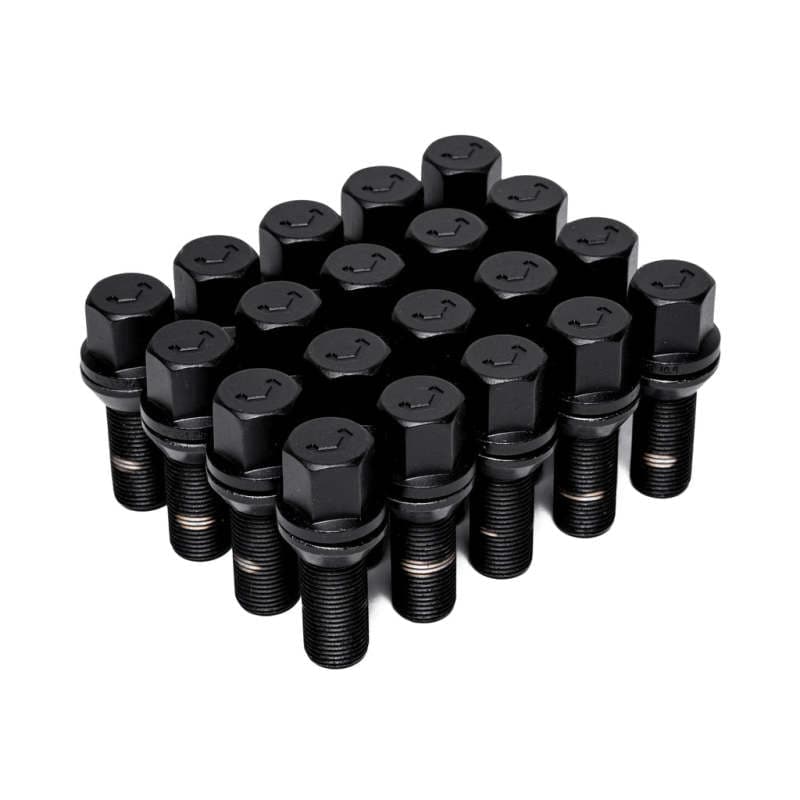 Vossen Lug Bolt - 14x1.5 - 30mm - 17mm Hex - Cone Seat - Black (Set of 20) (LUG-B1450-30-BC)