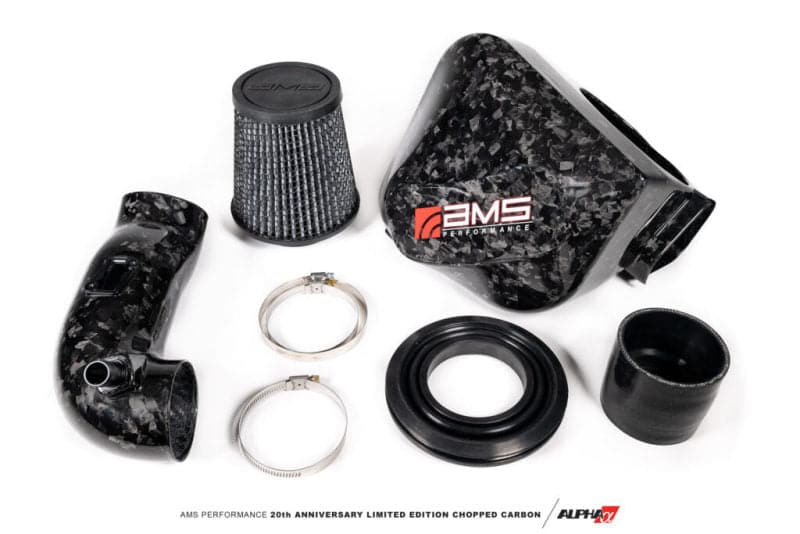 AMS Performance 2020+ Toyota Supra A90 Chopped CF Cold Air Intake System (Does Not Fit w/ Strut Bar) (AMS.38.08.0001-2)