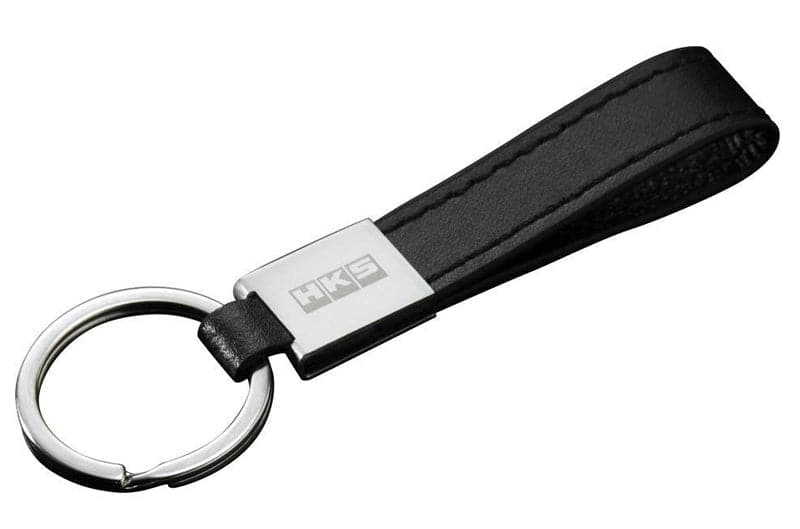 HKS PREMIUM LEATHER KEY RING BLACK (hks51007-AK222)