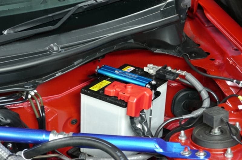 Cusco 2022+ Toyota GR86 / 2022+ Subaru BRZ Blue Battery Tie Down (cus00B 745 B)